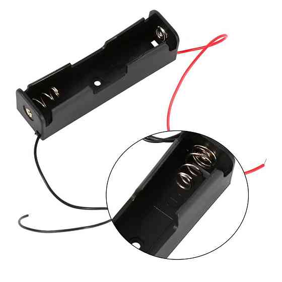 Кейс для акумулятора 18650 з проводами для Arduino та DIY Київ