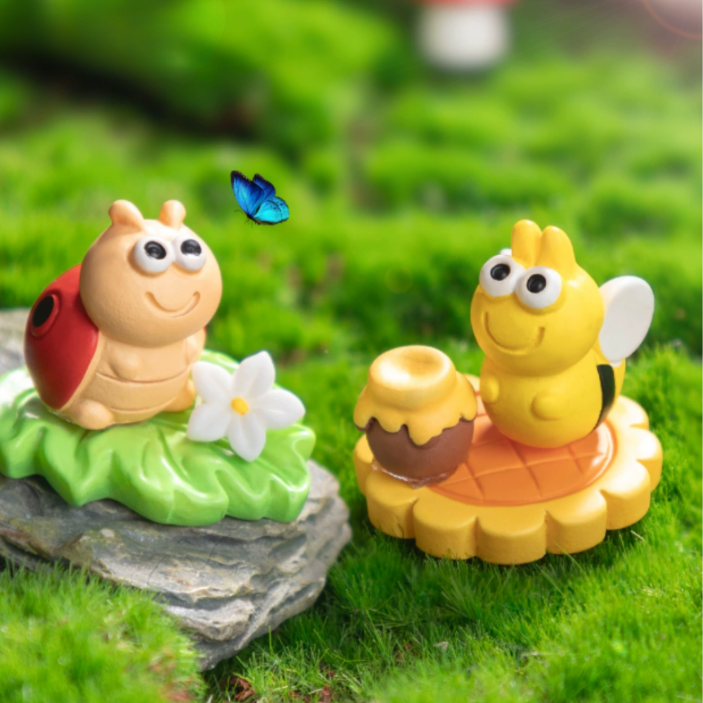 Миниатюрные пейзажи с насекомыми и улитками. Различные наборы по 3 предмета Одесса - изображение 1