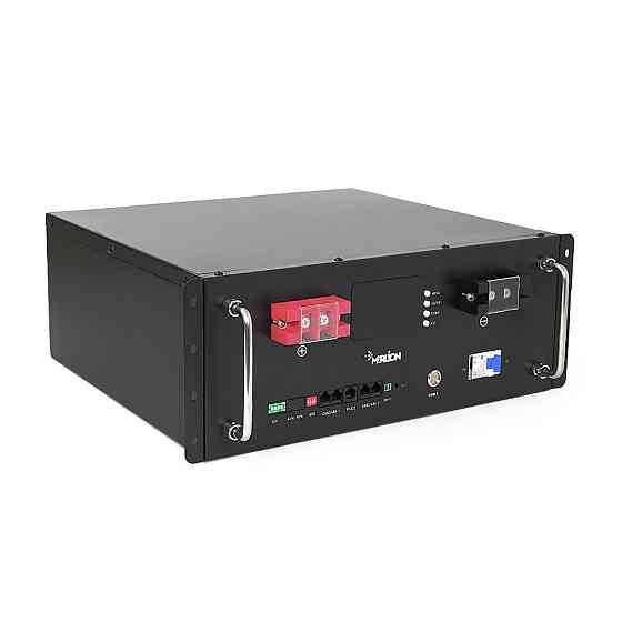 Літій-залізо-фосфатний акумулятор Merlion LiFePO4 51.2V 50AH для Solar (440х350х180) RACK MOUNT 50A BMS, 5000 циклів Q1 Київ