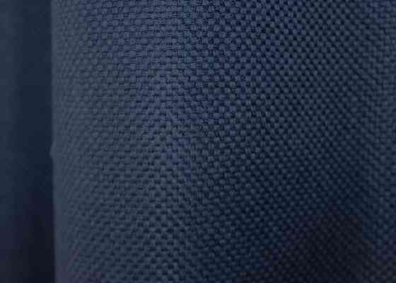 Комплект коротких штор VR-Textil Льон-блекаут Льон Мішковина № 1360ш Темно-синій 130х170см 2 шт (35-0104) Київ