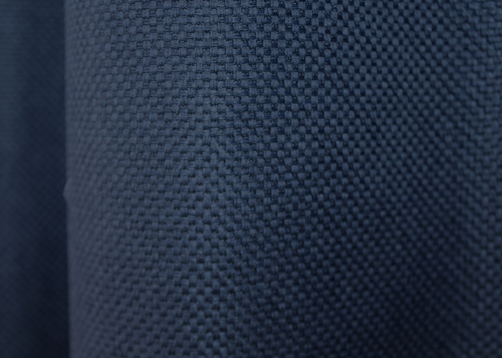 Комплект коротких штор VR-Textil Льон-блекаут Льон Мішковина № 1360ш Темно-синій 130х170см 2 шт (35-0104) Київ - фото 6