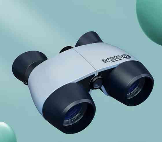 Іграшковий бінокль для дітей 90 на 105 мм сіро-чорний Київ