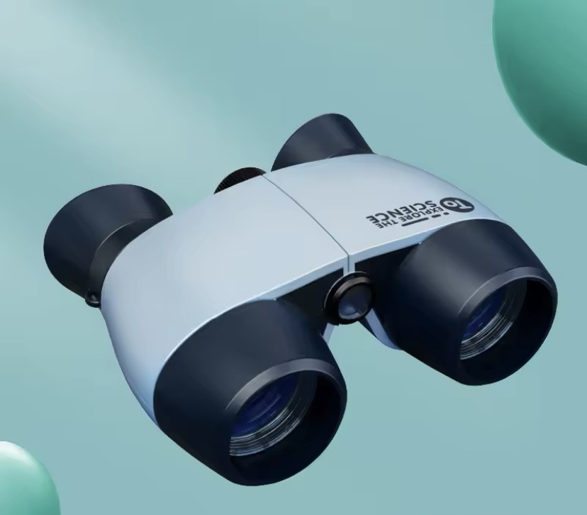 Іграшковий бінокль для дітей 90 на 105 мм сіро-чорний Київ - фото 1