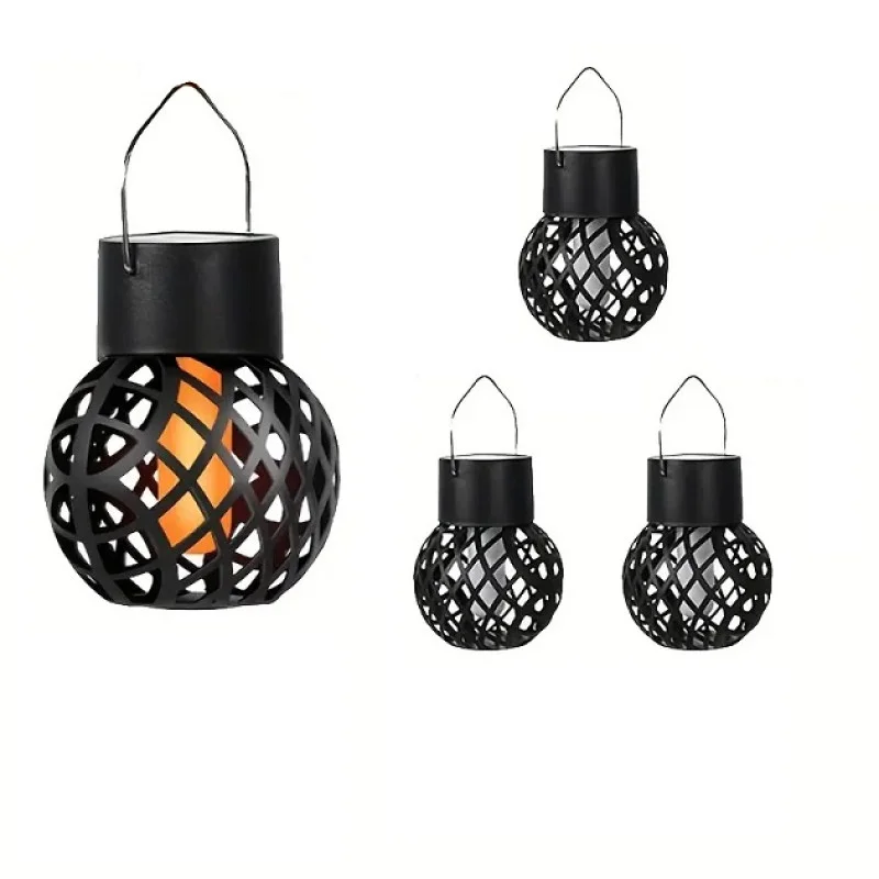 Садовий підвісний світильник з ефектом полум’я LED на сонячній батареї декоративний (1 шт) Одеса - фото 2