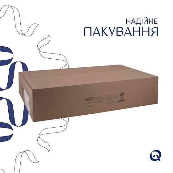 Комплект Qtap Kolibri: Раковина накладная 400x400x140 мм, White, квадратная + Донный клапан Pop-up PU02 Киев