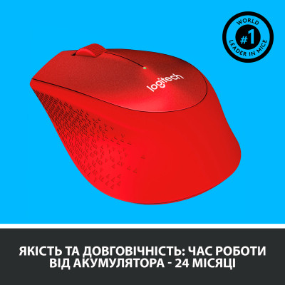 Мишка Logitech M330 Silent plus Red (910-004911) Вінниця - фото 5