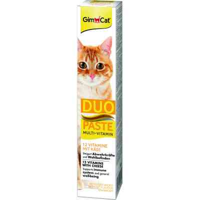 Паста для животных GimCat DUO PASTE Multi-vitamin 12 vitamins with cheese 12 витаминов и сыр 50 г (4002064421841) Винница