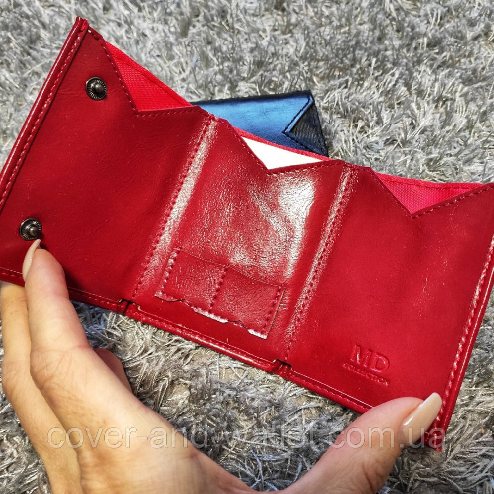 Маленький женский кошелёк красного цвета MD 610 Киев - изображение 3