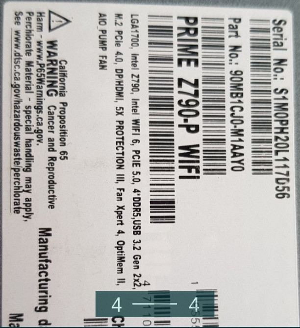 Процесор ASUS Prime Z790- P Wi-Fi. Київ - фото 3