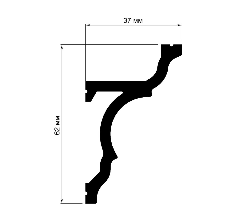 Карниз полимерный для LED освещения Grand Décor KH 916 Днепр - изображение 5