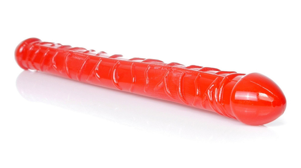 Двойной фаллоимитатор Boss Series: Flexible Double Dong Red, BS6700090 Sex Aura Киев - изображение 4