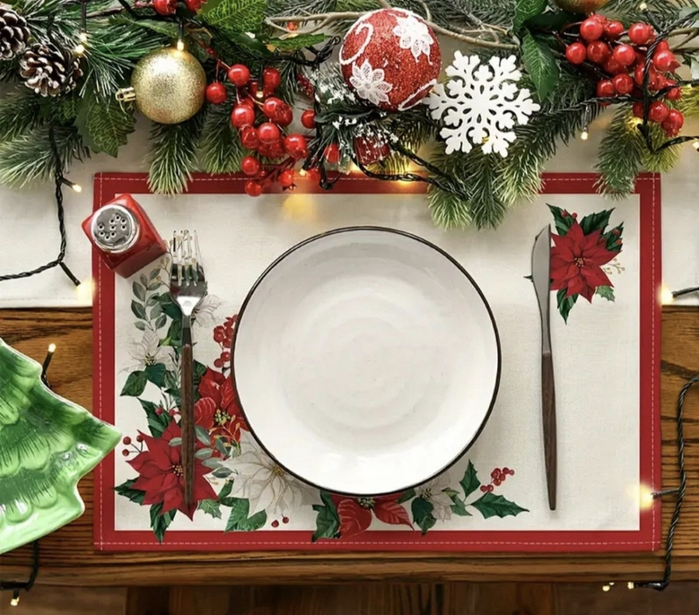 Різдвяна підставка для посуду 4 шт Сміла - фото 4