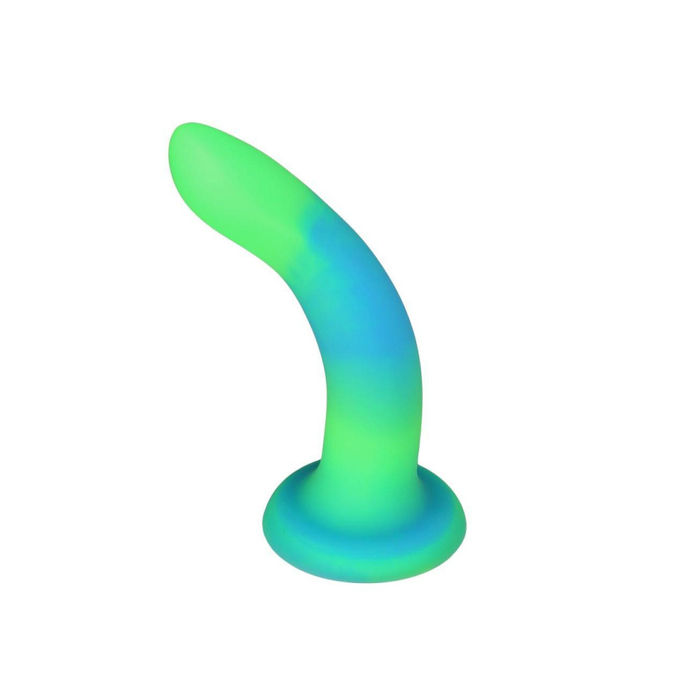 Светящийся в темноте фаллоимитатор ADDICTION Rave 8″ Glow in the Dark Dildo Blue Green, 20,3 см Sex Aura Киев - изображение 2