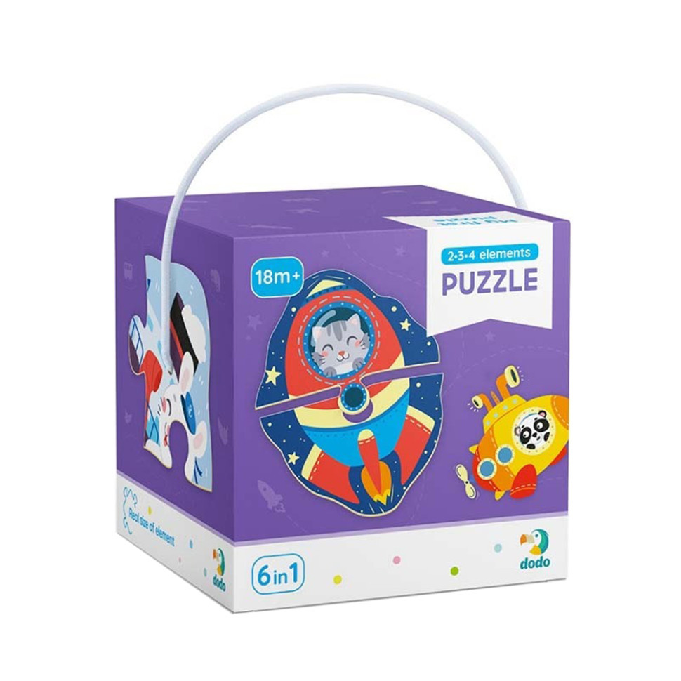 Дитячий пазл Транспорт DoDo 300154, 2-3-4 елемента Вінниця - фото 1