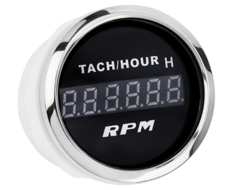 Цифровой Тахометр Со Счетчиком Моточасов I Gauge 52Mm (Черный) Led Дисплей Дніпро - фото 1
