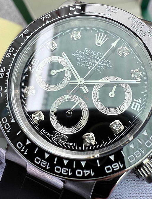 Швейцарський механічний годинник Rolex Daytona Black Ceramic Diamond. Київ - фото 5