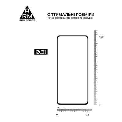 Скло захисне Armorstandart Pro OPPO Reno13 F 4G / Reno13 F 5G / Reno13 FS 5G Black (ARM82922) Вінниця