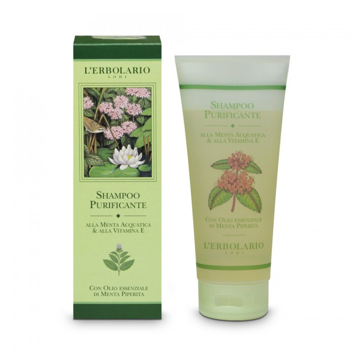 Шампунь для волосся очищуючий М'ята і вітамін Е L'ERBOLARIO 200 мл Київ - фото 1
