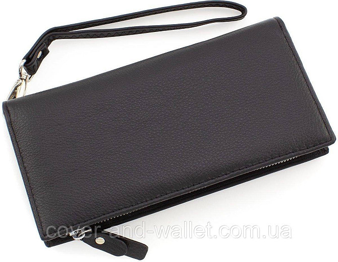 Мужской кошелек клатч на молнии с визитницей из натуральной кожи ST Leather 1431 Киев - изображение 2