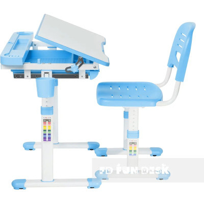 Парта со стулом FunDesk Cantare Blue Винница - изображение 6