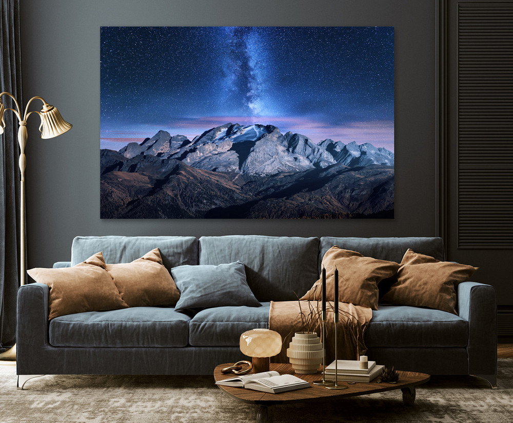 Картина полотно у вітальню / спальню    Місячне сяйво   MLP_202   ( 60х30см ) 80x120 см Київ - фото 3