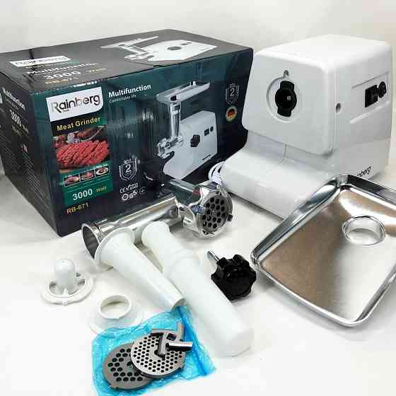 Мини мясорубки Rainberg RB-671 2200Вт, Шнековая электро мясорубка, Мясорубки шнековые, Топ мясорубок KC-42 Львов