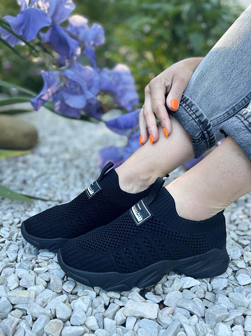 LB Сліпони жіночі LB 778-1 чорні (весна-літо, сітка) (5071) Коломия - фото 2