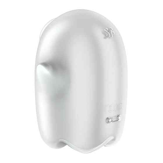 Вакуумний кліторальний стимулятор з вібрацією Satisfyer Glowing Ghost White, світиться в темряві Sex Aura Київ