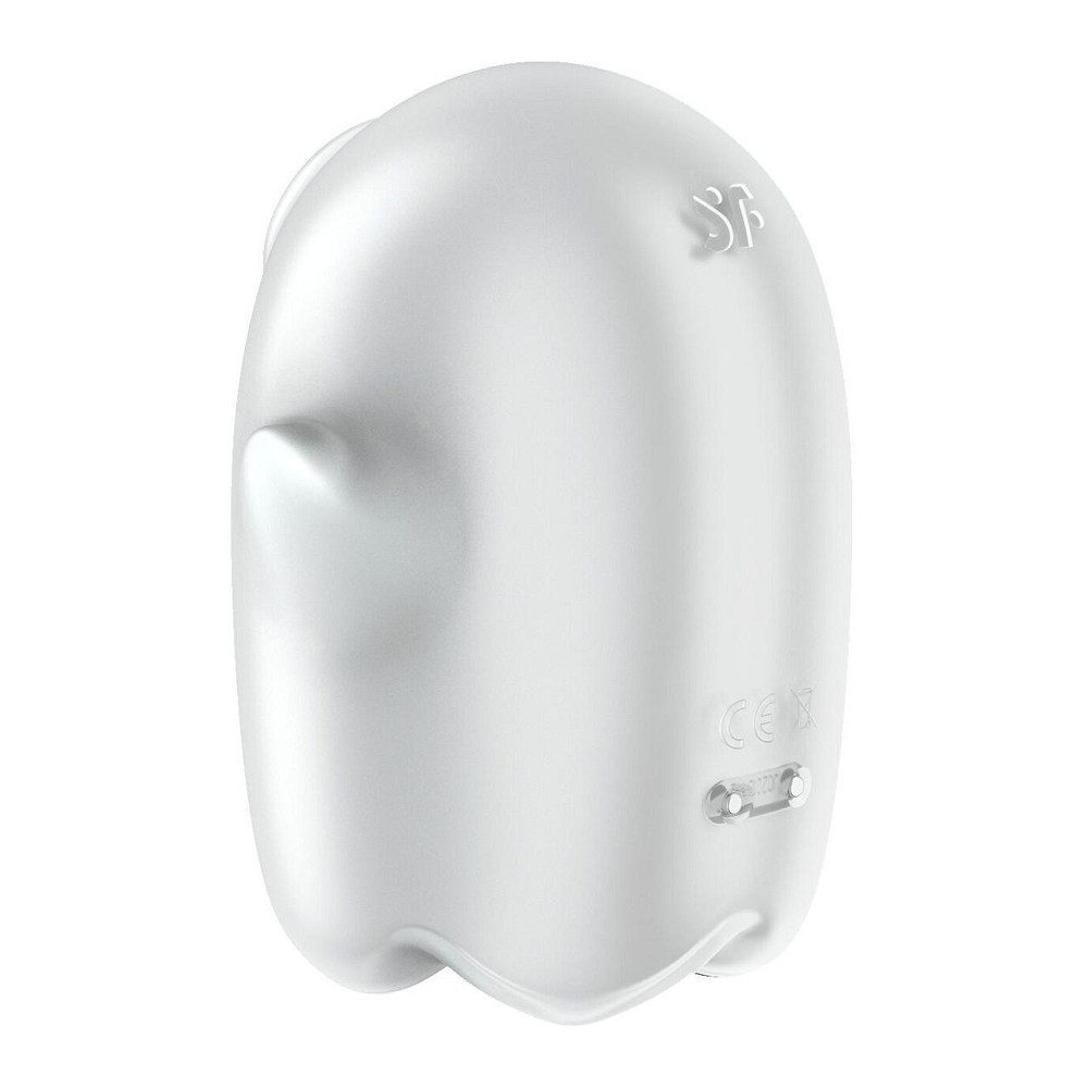 Вакуумний кліторальний стимулятор з вібрацією Satisfyer Glowing Ghost White, світиться в темряві Sex Aura Київ - фото 4