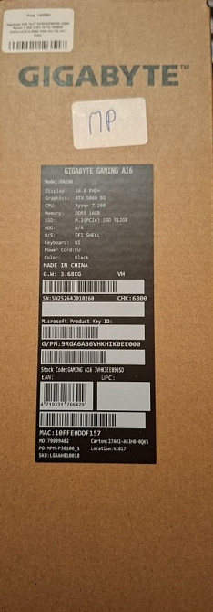 Gigabyte gaming a16. Киев - изображение 4