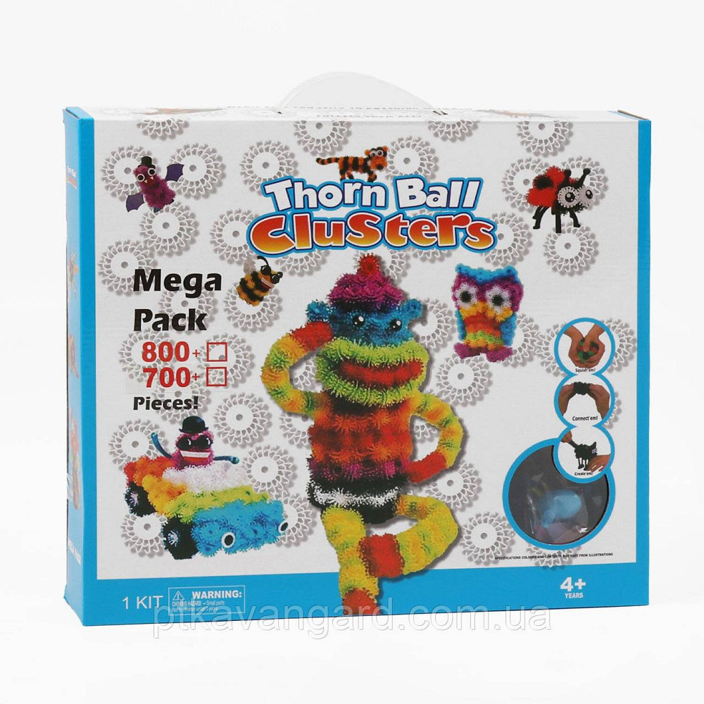 Конструктор липучка Bunchems mega pack 700 деталей Банчемс іграшка для дітей 2075 Хмельницький - фото 4