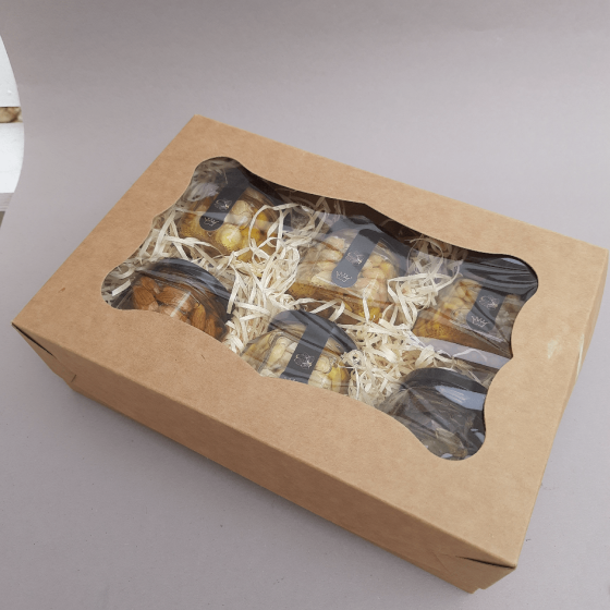 Подарунковий набір з крем медом чоловікові у день народження №41А Одеса