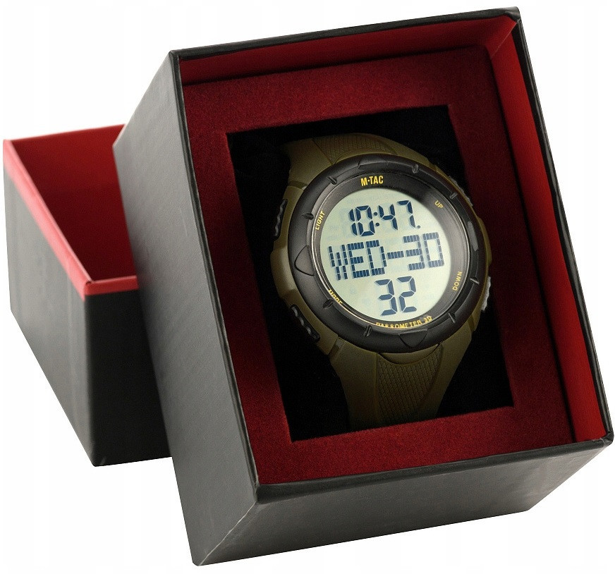 Тактичний Годинник водлнепроникний з секундоміром та крокоміром M-Tac (50001001) Olive Нововолинськ - фото 4