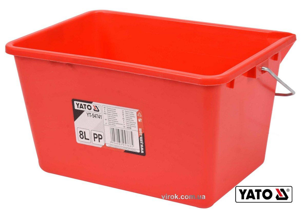 Відро для малярних робіт YATO : V= 8 л, з поділками літрів, пластикове [10] Одеса - фото 1