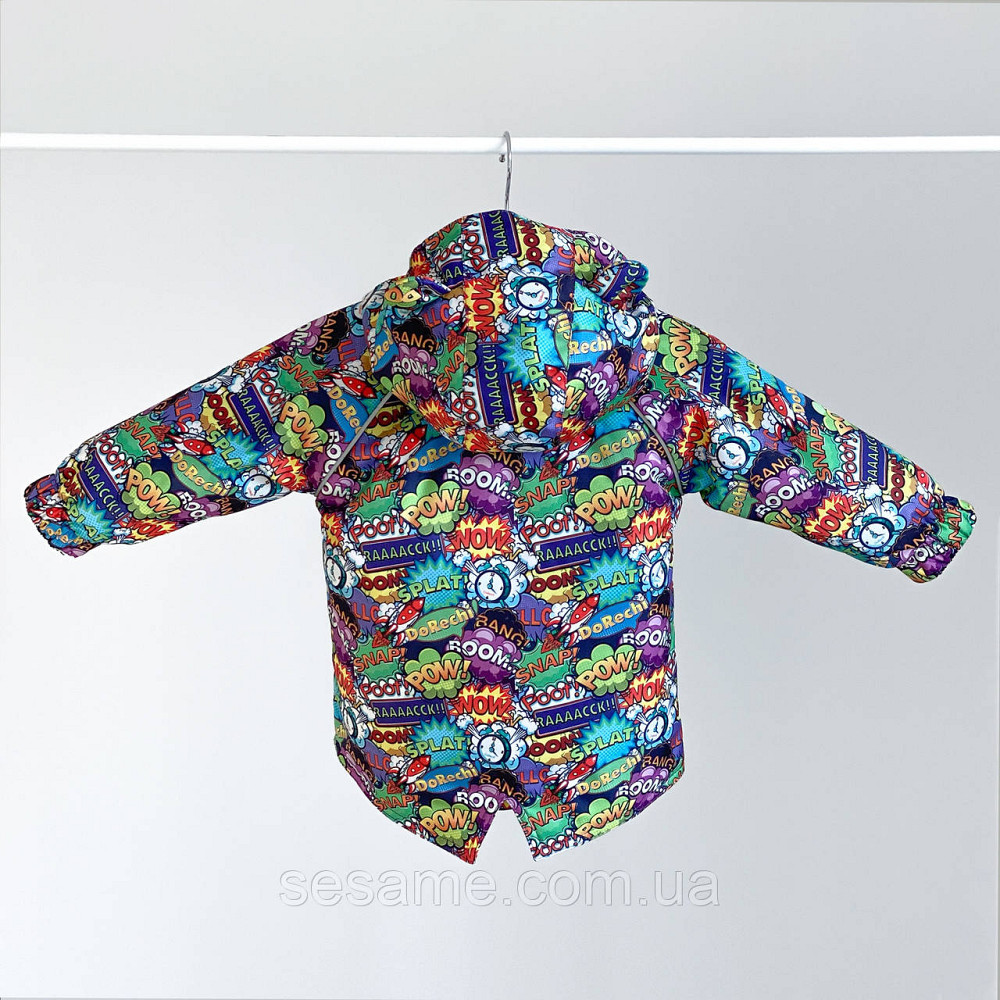 Дитяча Куртка-парку демісезонна Комікси Харків - фото 2
