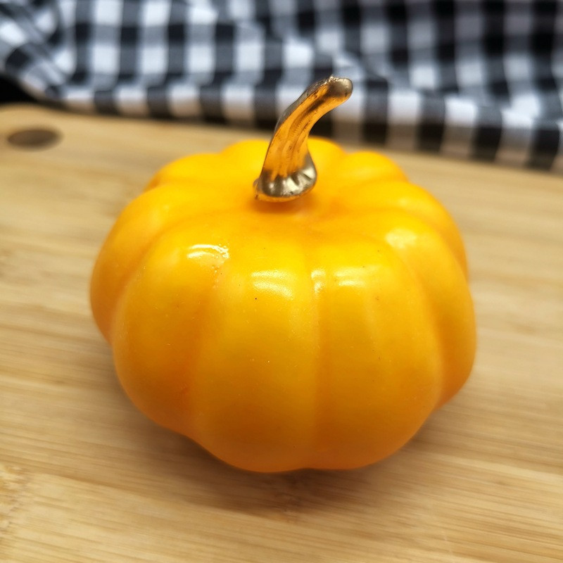 Тыква на Хэллоуин маленькая декоративная 8 см оранжевый Киев - изображение 3