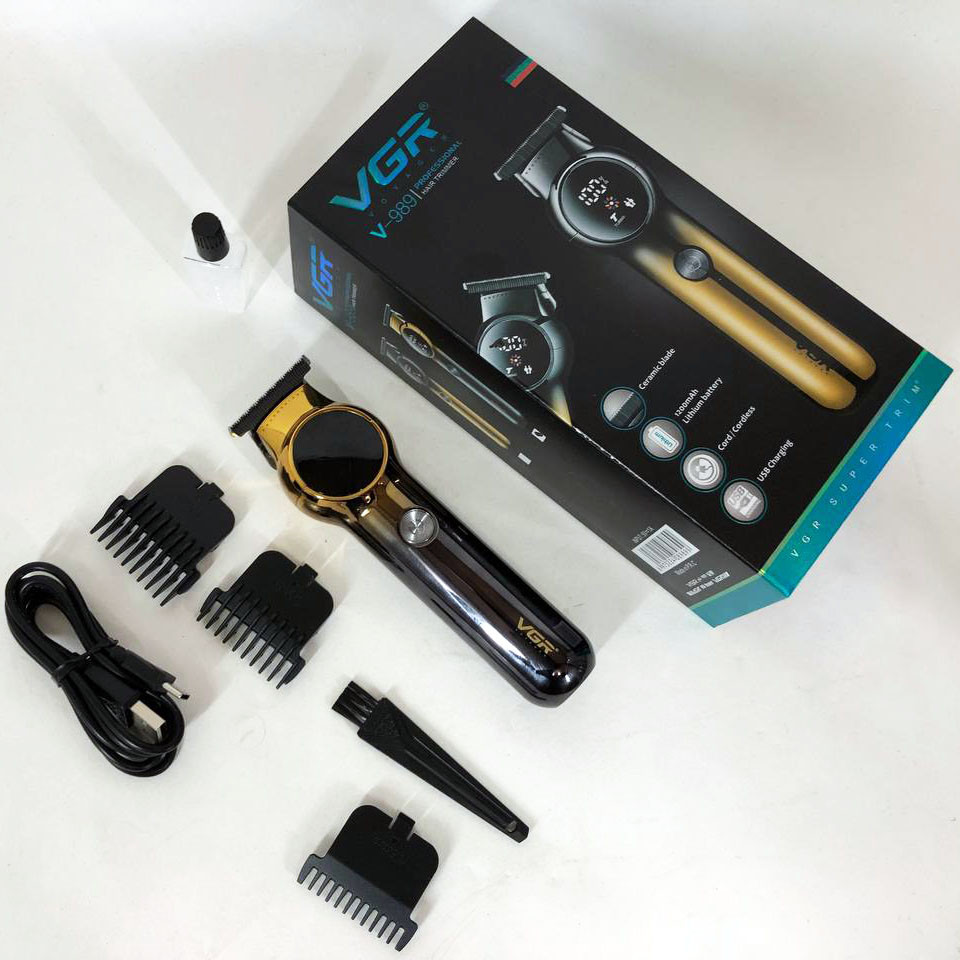 Машинка для стрижки аккумуляторная с насадками VGR V989, Электрическая машинка для стрижки бытовая OB-76 Львов - изображение 4