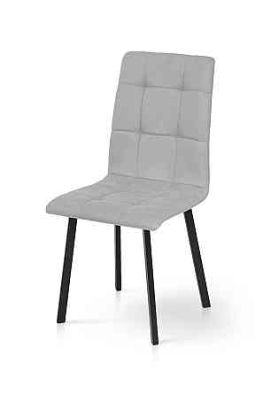 Стілець Трініті, метал чорний/ тканина світ-сіра-- Київ