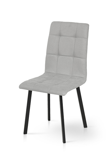 Стілець Трініті, метал чорний/ тканина світ-сіра-- Київ - фото 2