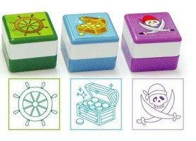 Штампи дитячі "Пірати",6 видів, в дісплеї/36/, ЦІНА ЗА шт Київ - фото 1