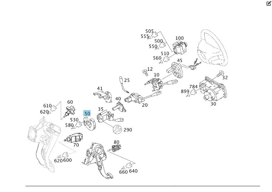 Mercedes-Benz  A0305459732 Модуль рульової колонки E-class W211 E-class S211 Одеса - фото 6