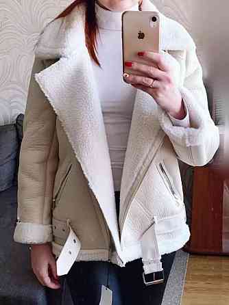 Дубленка женская Молочный L Харьков