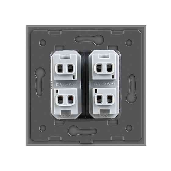LIVOLO Подвійна універсальна розетка 2 стандарта в 1 Livolo сірий (VL-C7C2A-15) Киев