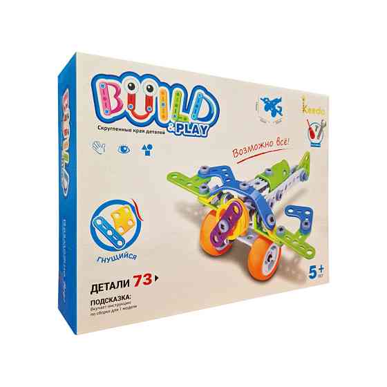 Конструктор Build&Play "Літак" HANYE J-7706, 73 елементи Вінниця