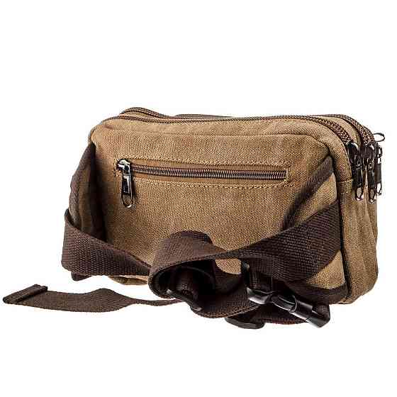 Бананка текстильная на пояс Коричневая (Vintage) Киев