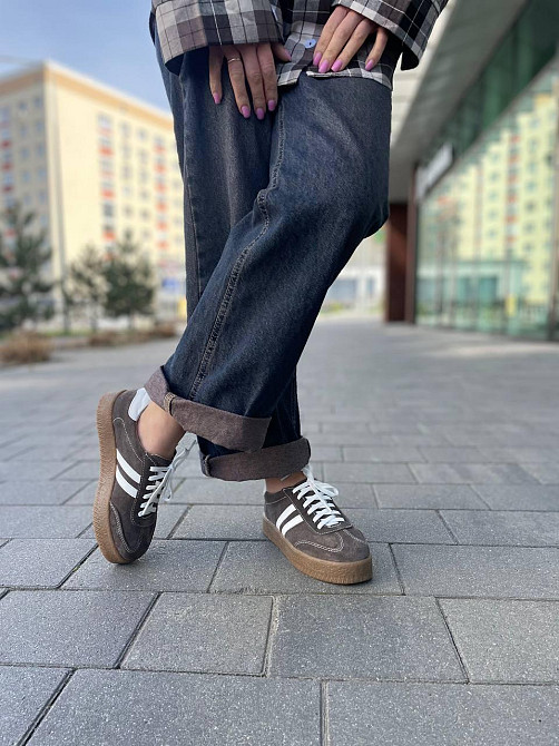 Tamei Кеды женские Tamei св.шоколад замша натуральная размер 36-41 (2710-10-32) (5804) Коломия - фото 5