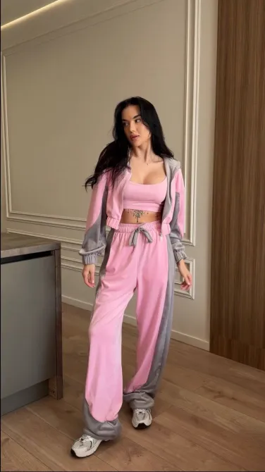 Женский костюм тройки из плюшевого велора — стильный и удобный комплект Одесса - изображение 11