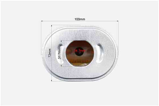 Фільтр повітряний - елемент (паперовий 100х72х68mm) 168F/170F Киев