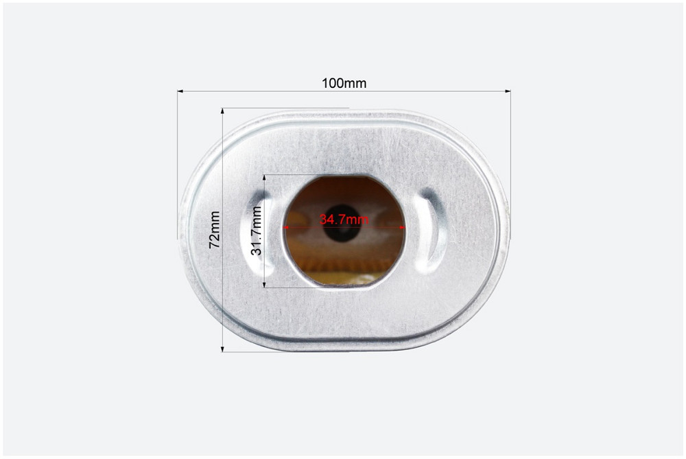 Фільтр повітряний - елемент (паперовий 100х72х68mm) 168F/170F Киев - изображение 3
