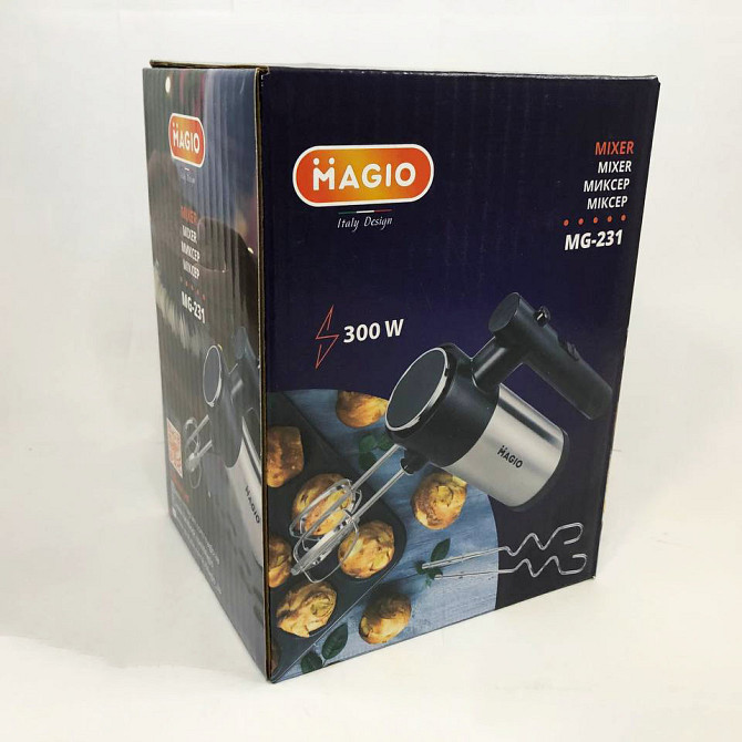 Миксер для крема для лица MAGIO МG-231 300 Вт, Миксер кухонный професиональный Лучший ручной OL-49 Львов - изображение 10